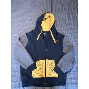 Modelo UFC Hoodie Mens Medium Blue/Yellow Full Zip Fleece Lined Promo Sweatshirt